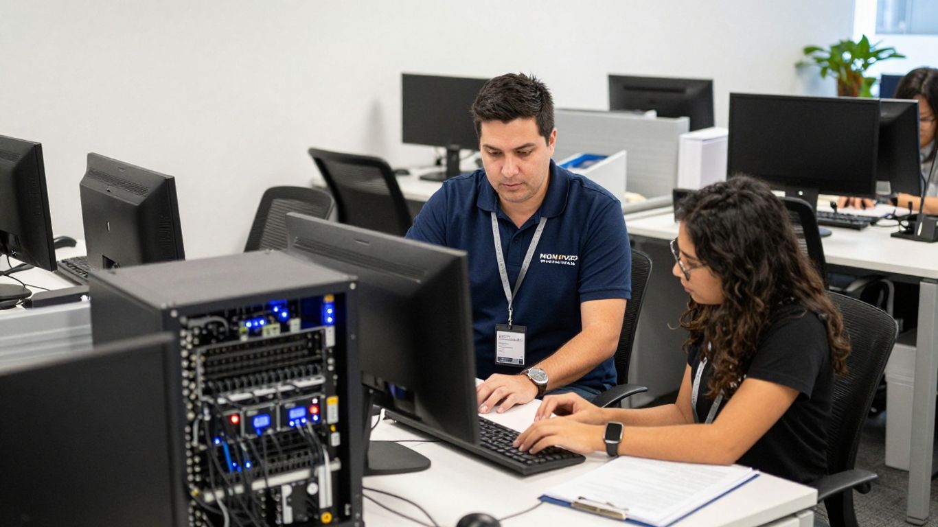 Local technician supporting a Brisbane business office