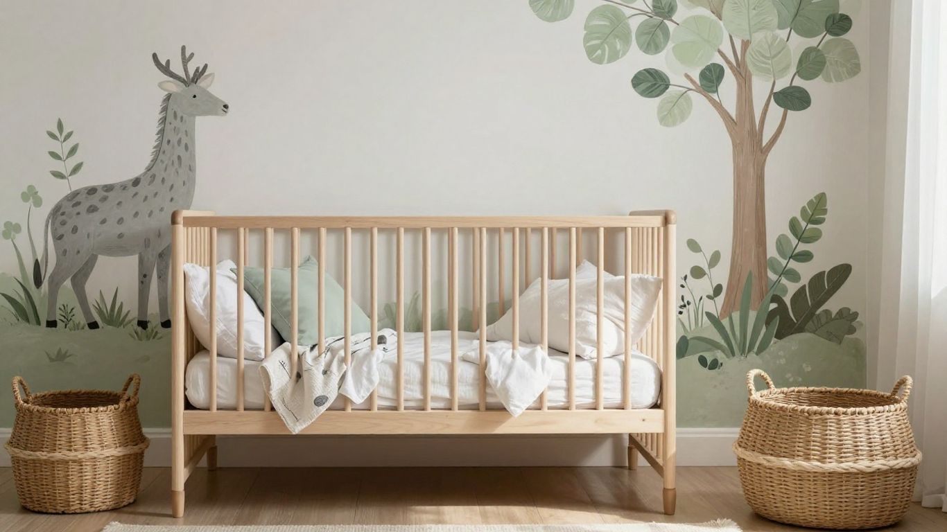 Chambre d’enfant douce aux couleurs tendance