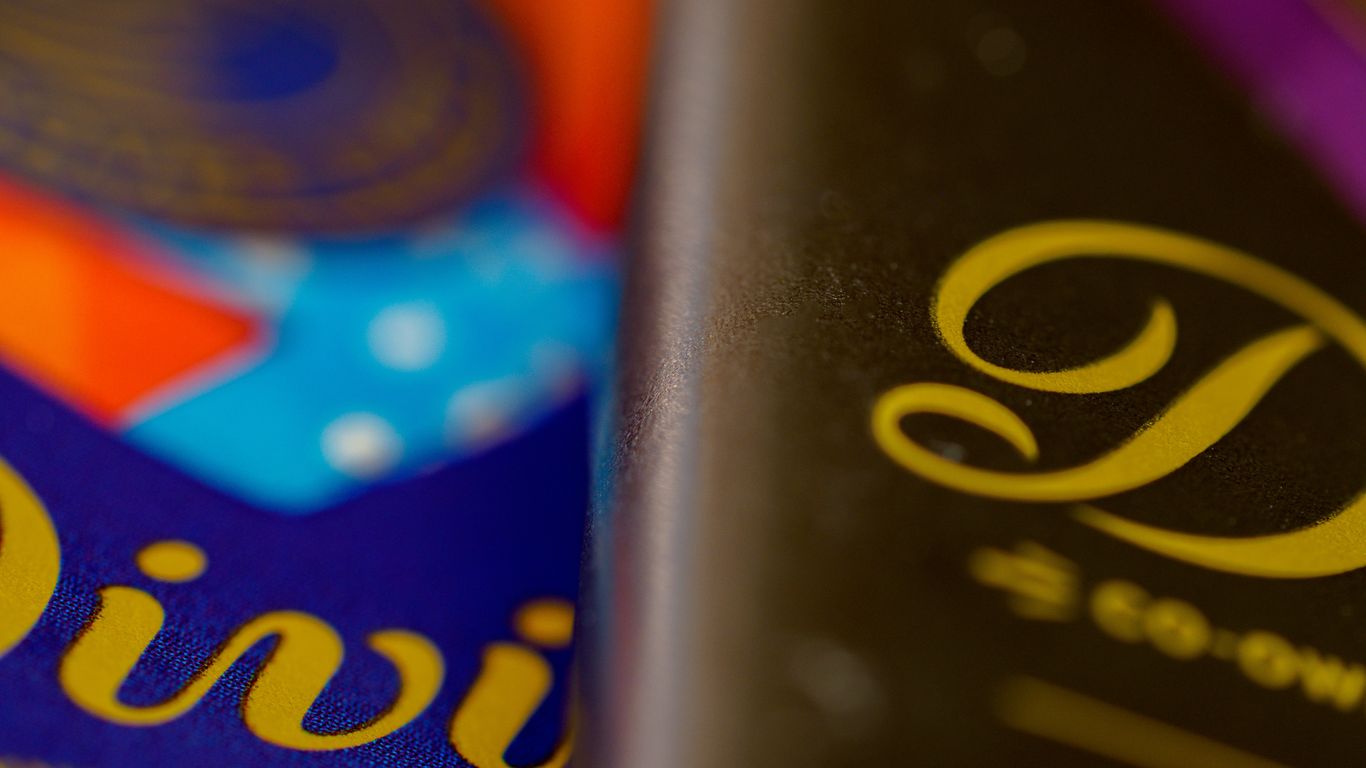 a close up of a chocolate bar on a table
