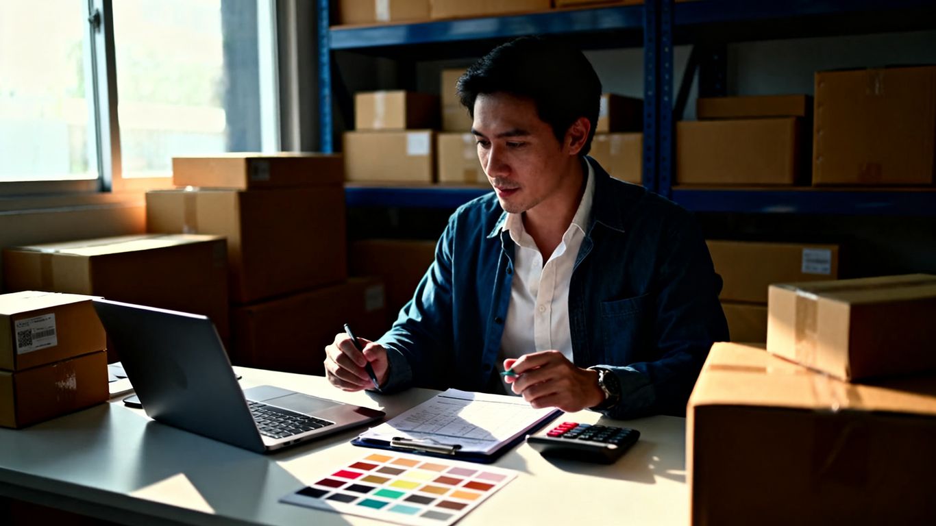 Amazon PPC bidding strategy at a desk