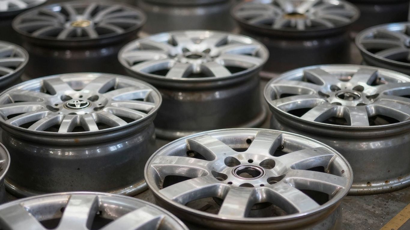 Used Toyota alloy wheels and rims for sale.