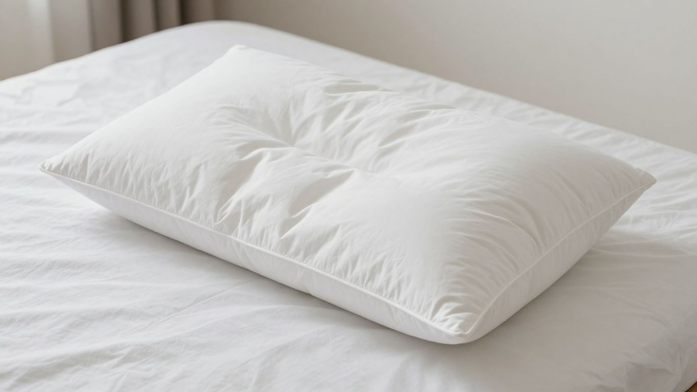 Downright Sierra down alternative pillow on a bed.