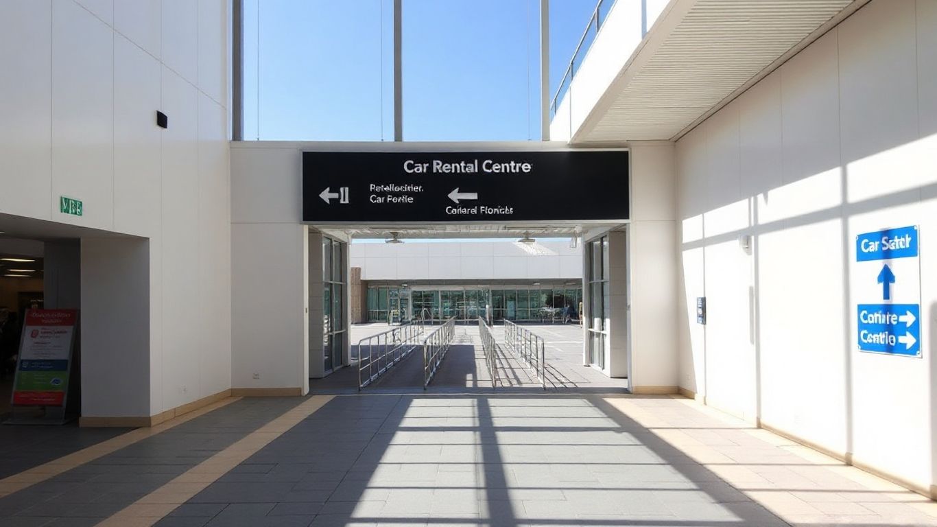 Terminal access to rental cars