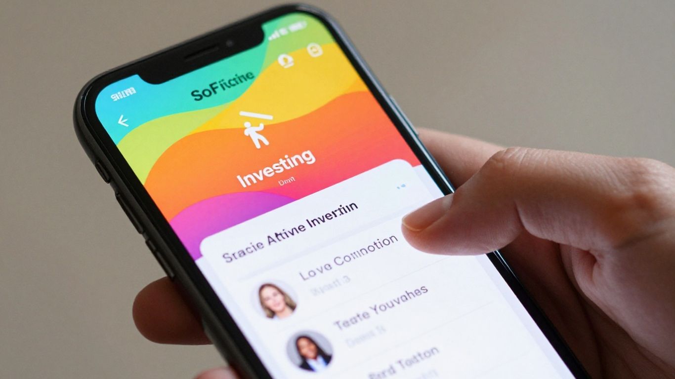 SoFi Active Investing app on a smartphone screen.