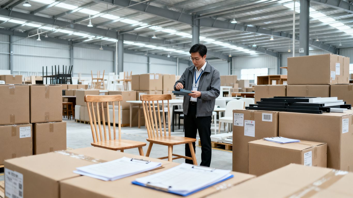How to import furniture from Foshan China How to import furniture from Foshan China - workers inspecting furniture quality