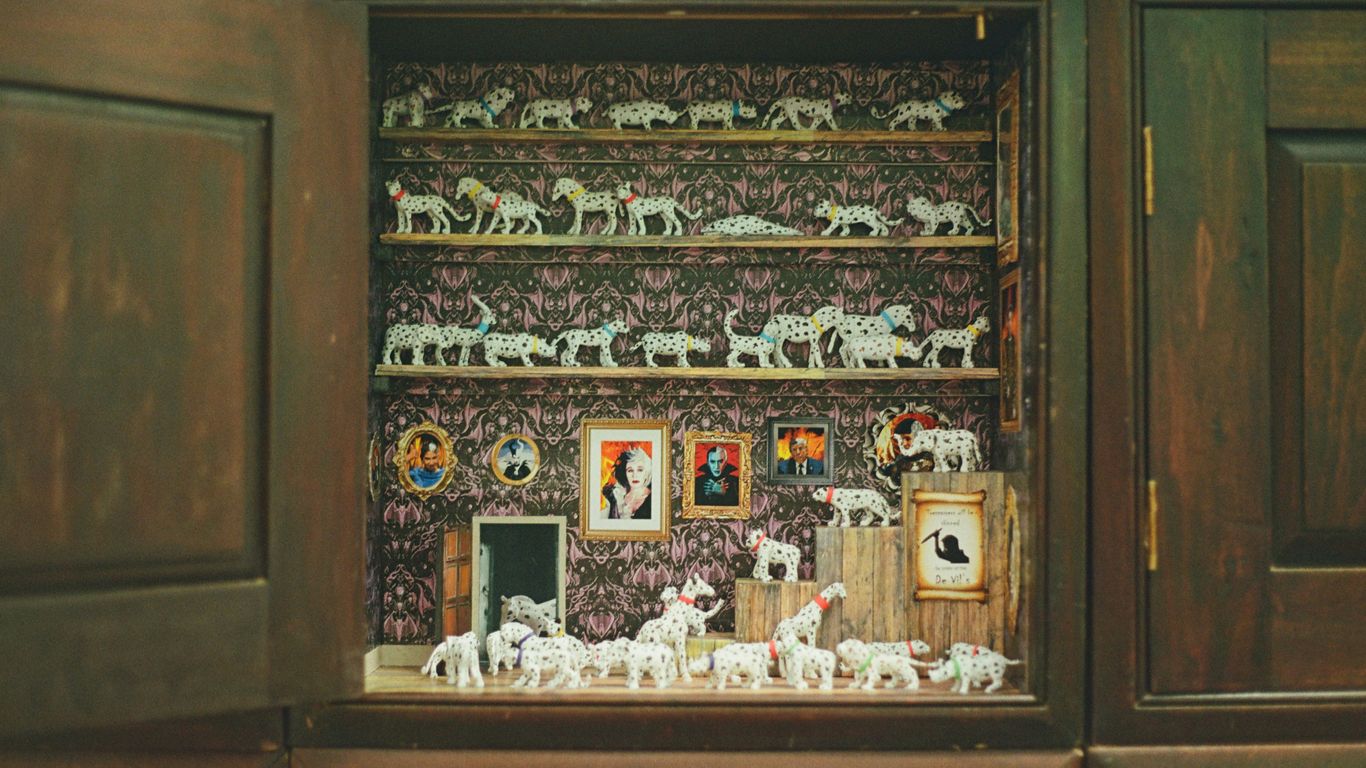 Acrylic box protecting vintage items