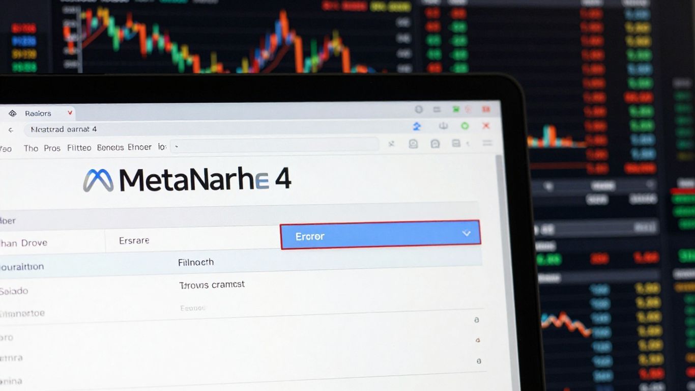 MetaTrader 4 trading disabled error on screen.