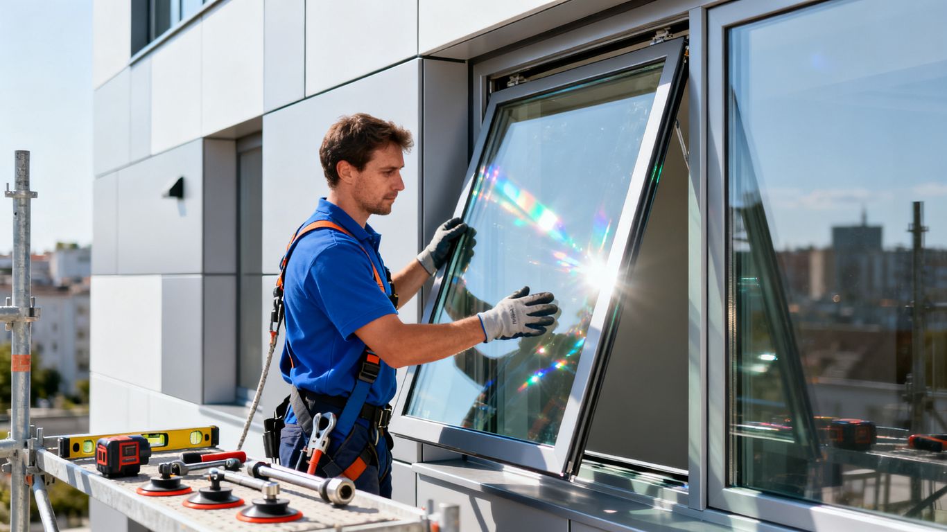 Installation de fenêtres modernes