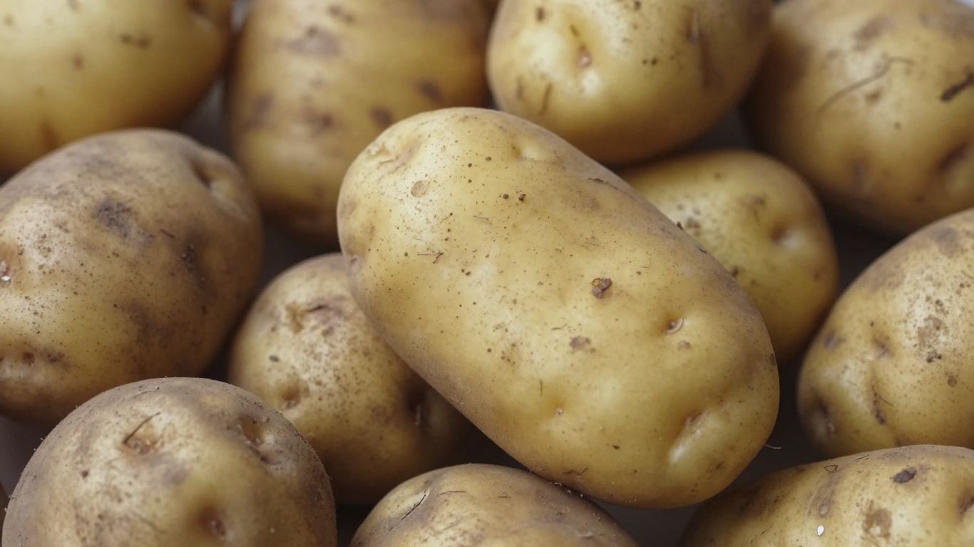 Biologische aardappelen met beginnende uitlopers en zachte plekken.