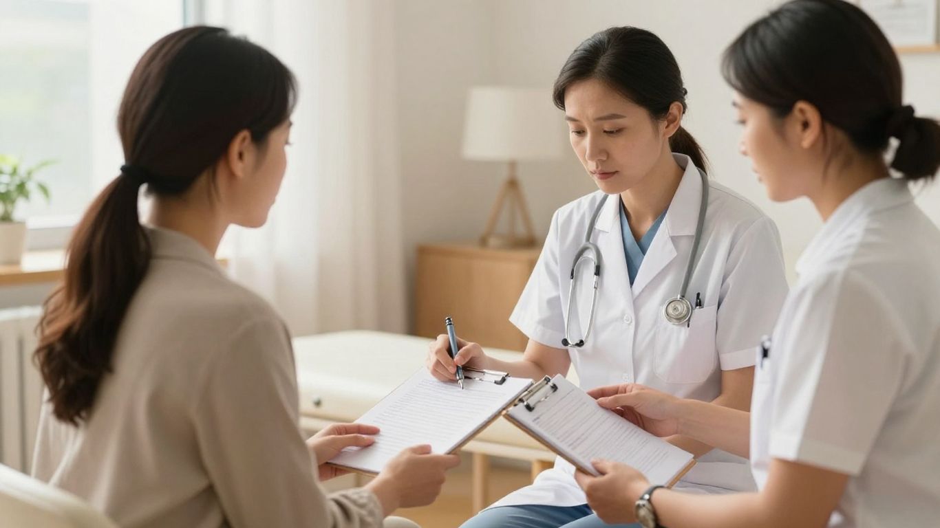 Mulher acompanhando evolução corporal com profissional