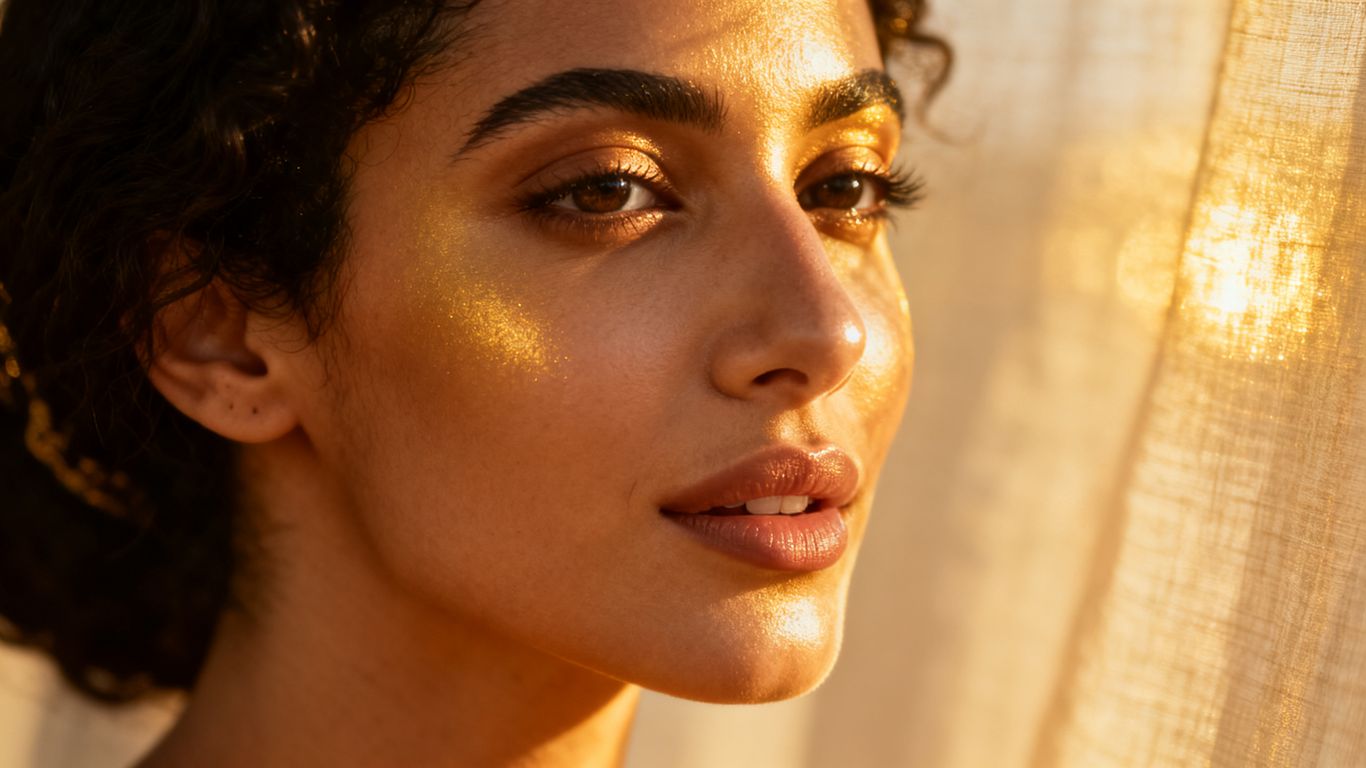 Femme marocaine rayonnante avec une peau naturelle et lumineuse