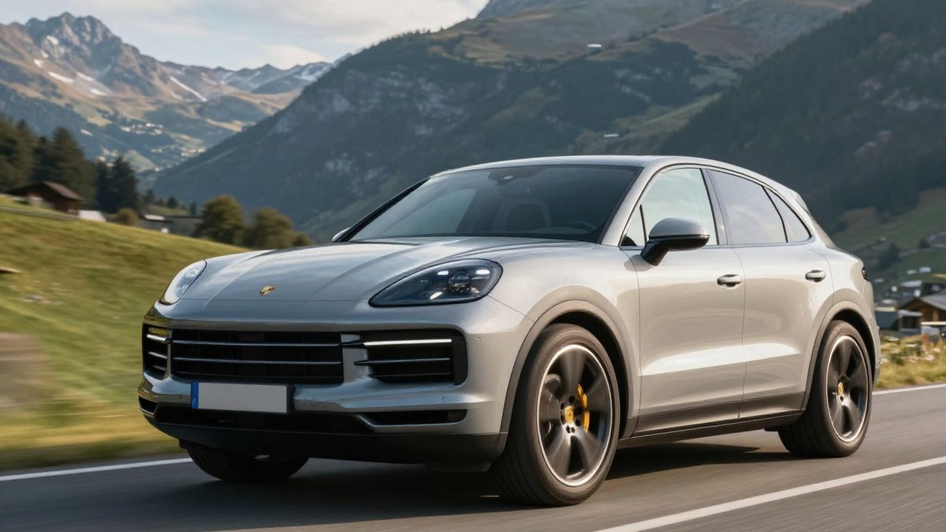 Porsche Cayenne Electric auf Schweizer Bergstraße