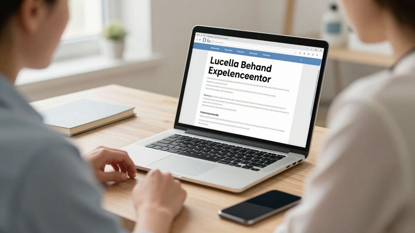 Patient researching a healthcare provider online