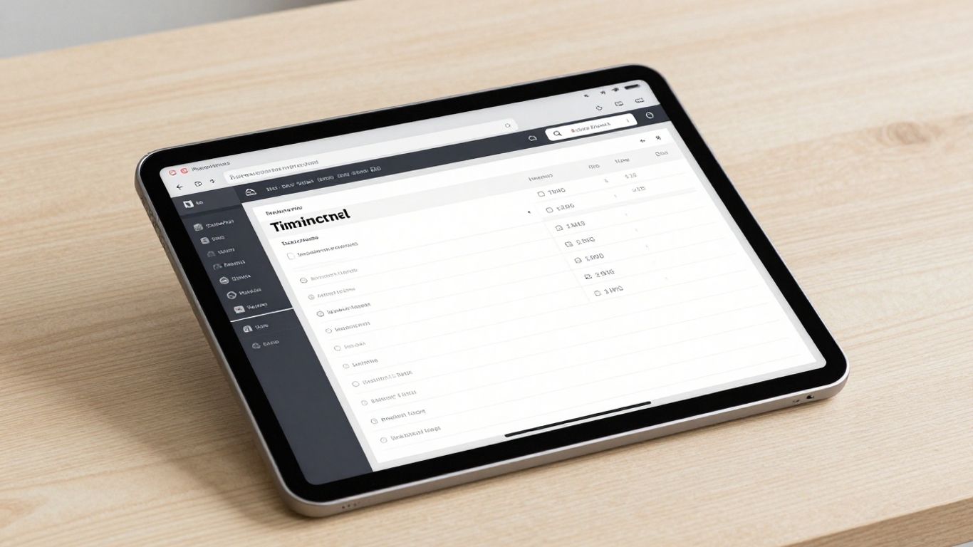Professional dashboard for accurate hour logging