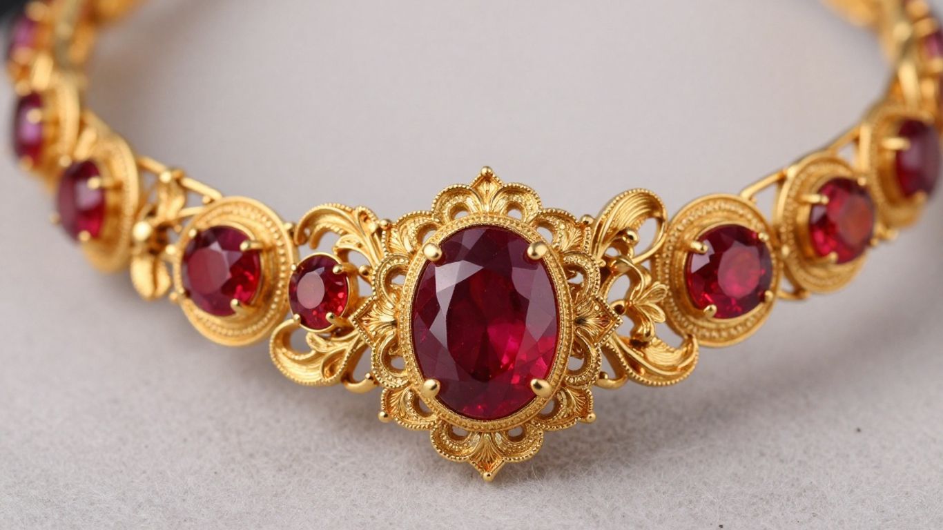 Intricate handcrafted gold necklace set