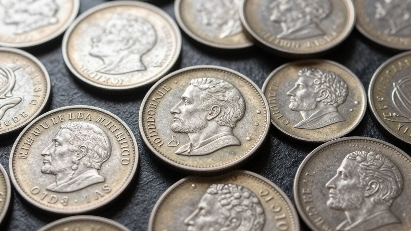 Authentic Mexican coins with assayers' marks and mint officials' signatures.
