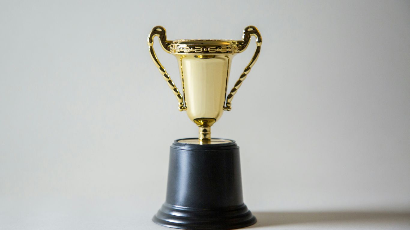 Modern awards made of acrylic