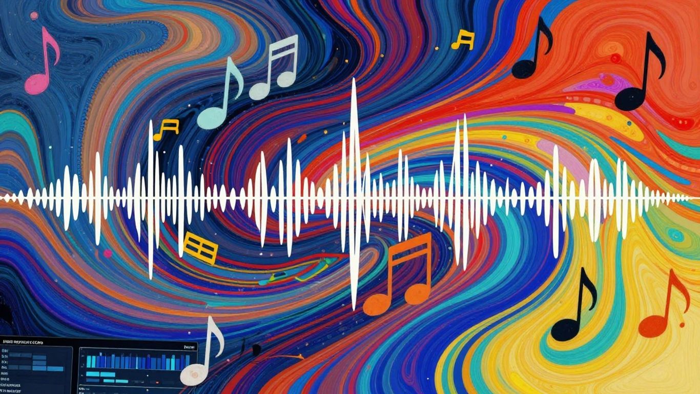 AI transforming music into video visuals.