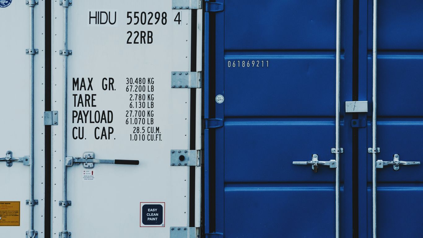Containerized home appliances ready for export
