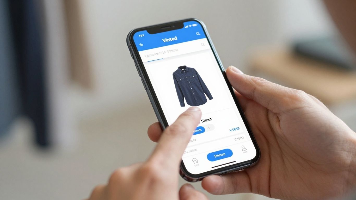 Negotiating a price on Vinted app on a smartphone.