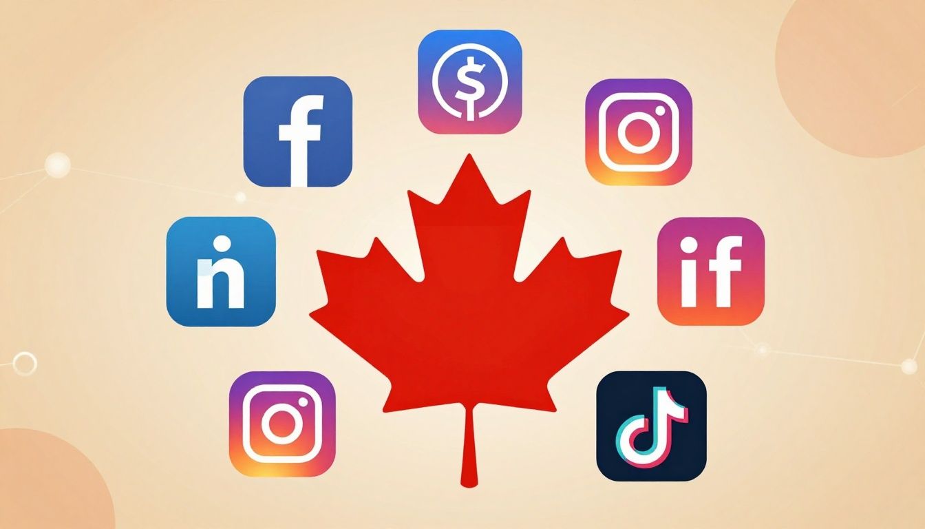 Canadian business owners using social media marketing for growth.
