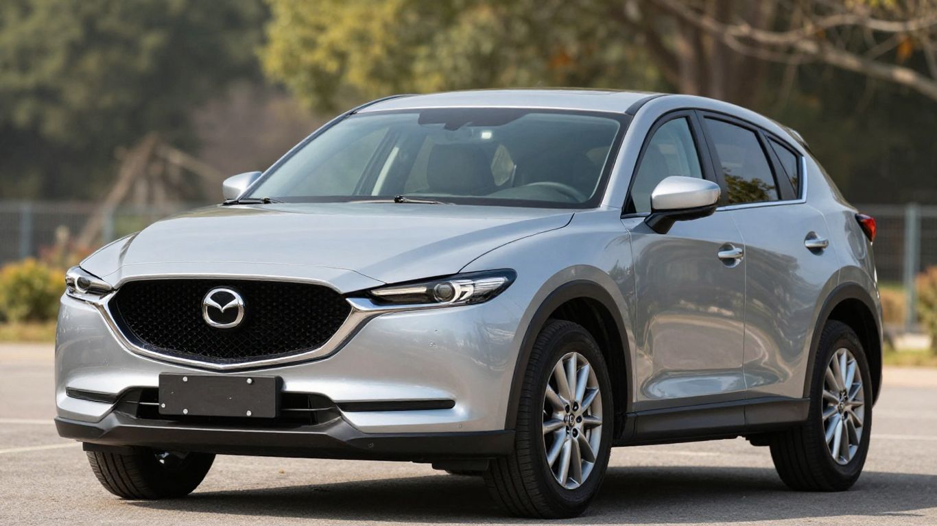 Silver Mazda CX-5 parked outdoors