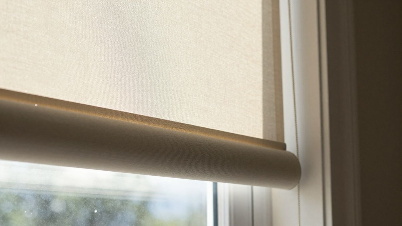 Custom canvas blind installation detail