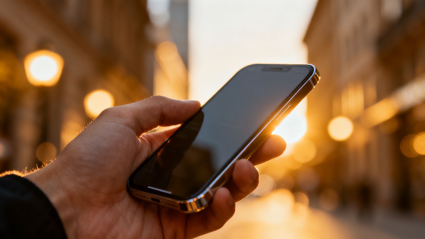 Smartphone affichant une application de réservation