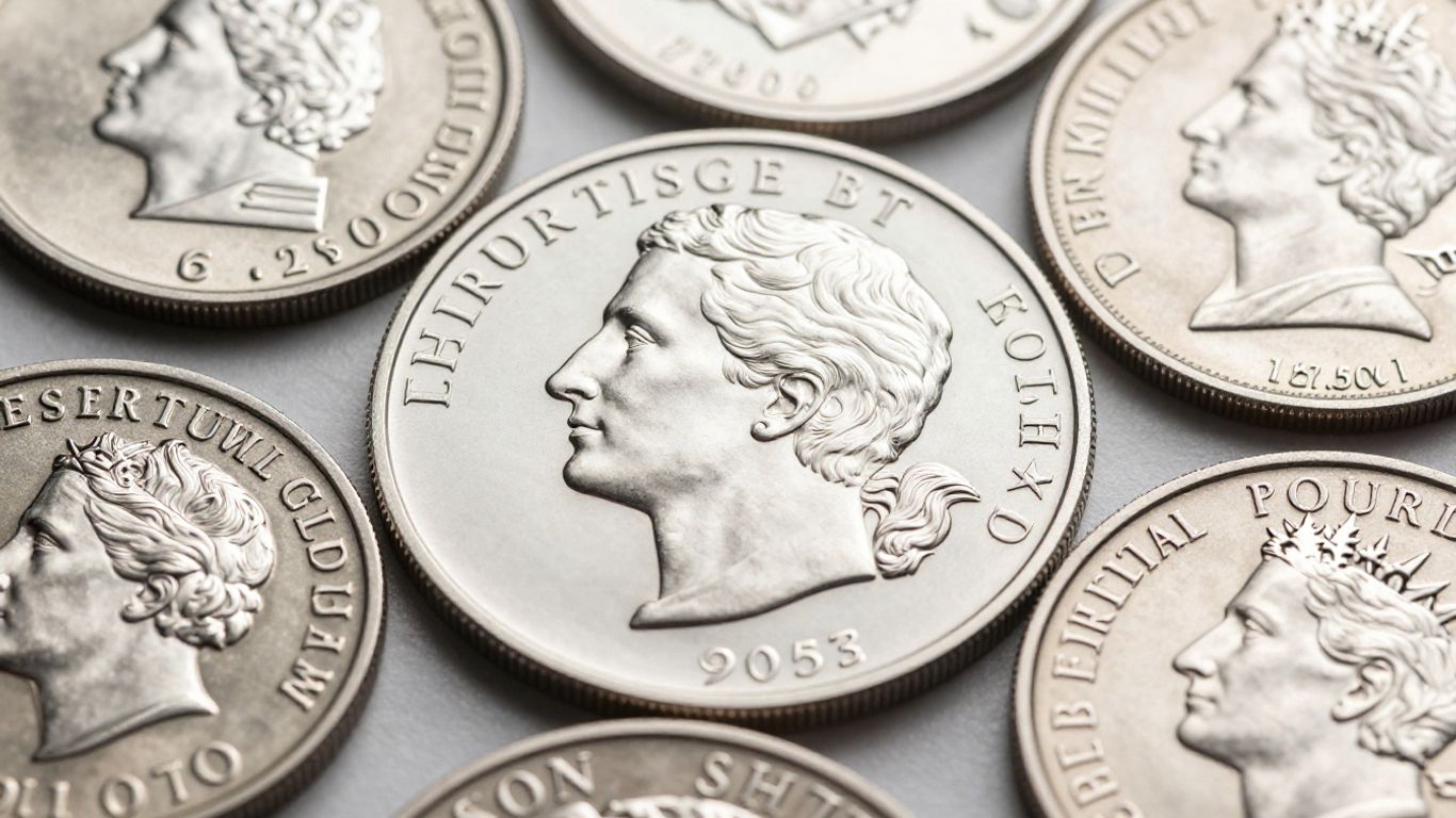 Silver bullion bars, coins, and rounds.