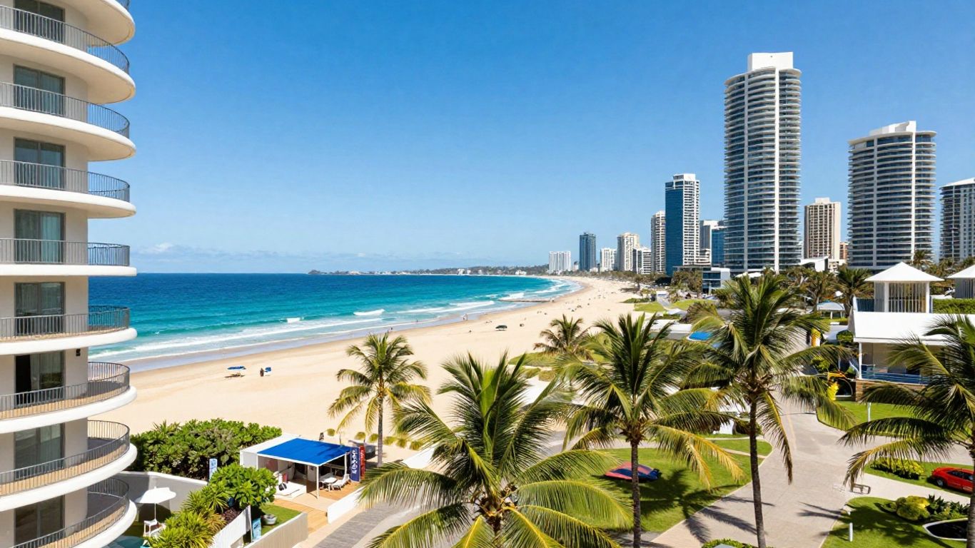 Luxury Gold Coast holiday apartment with ocean view.