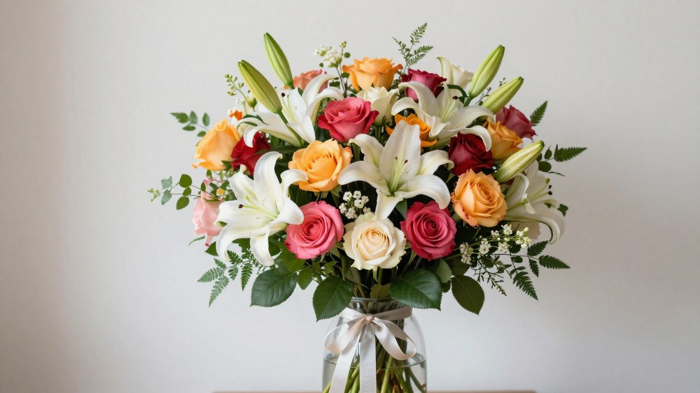 Beautiful birthday flower bouquet