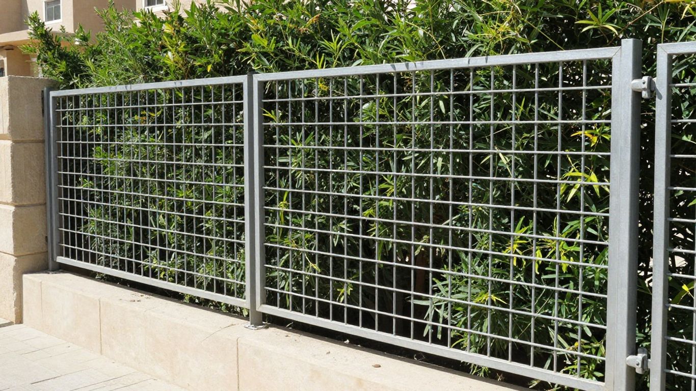 سياج حديدي حديث في جدة لمنزل سكني