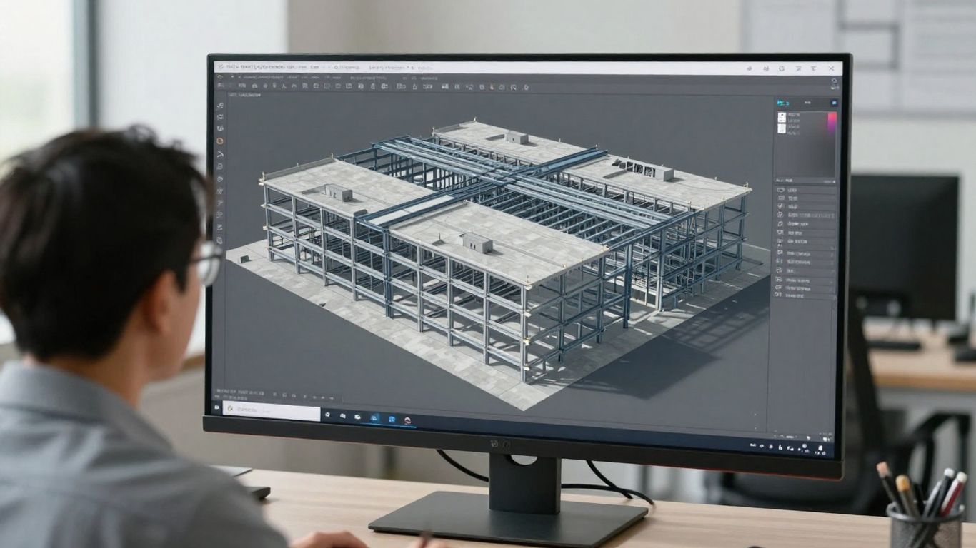Structural BIM model prepared for analysis