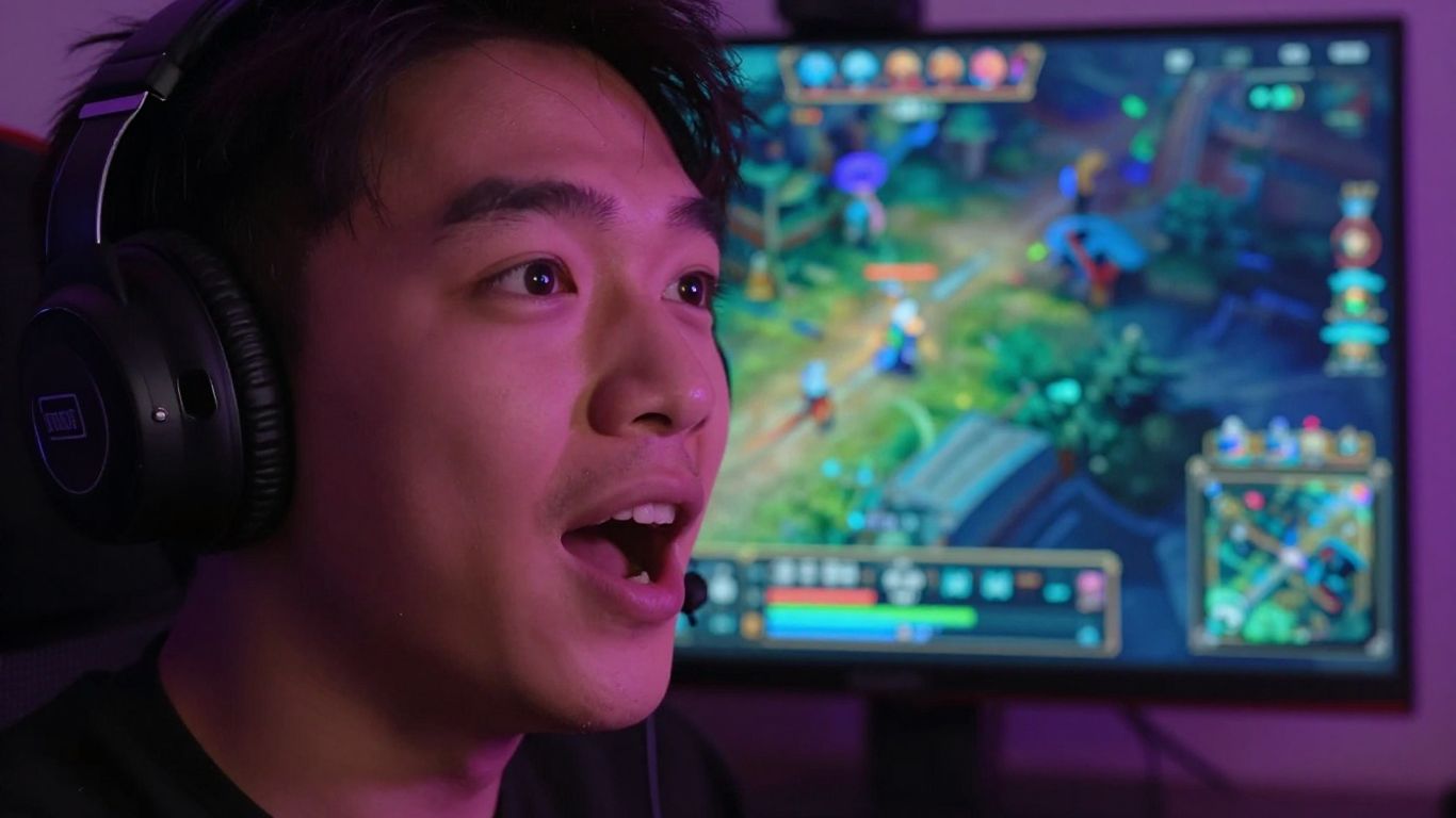 Streamer en pleine action sur Twitch
