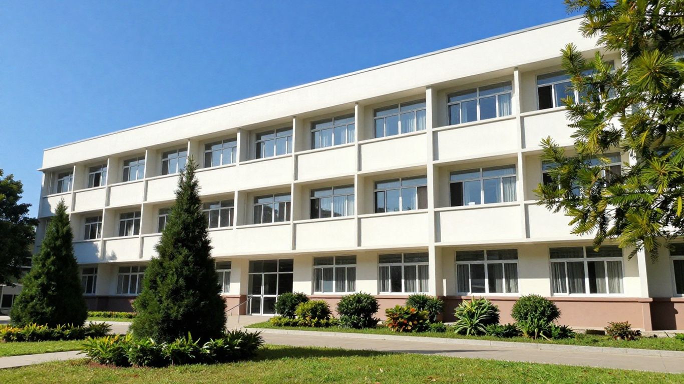 New Brunswick school building exterior with upgrades.