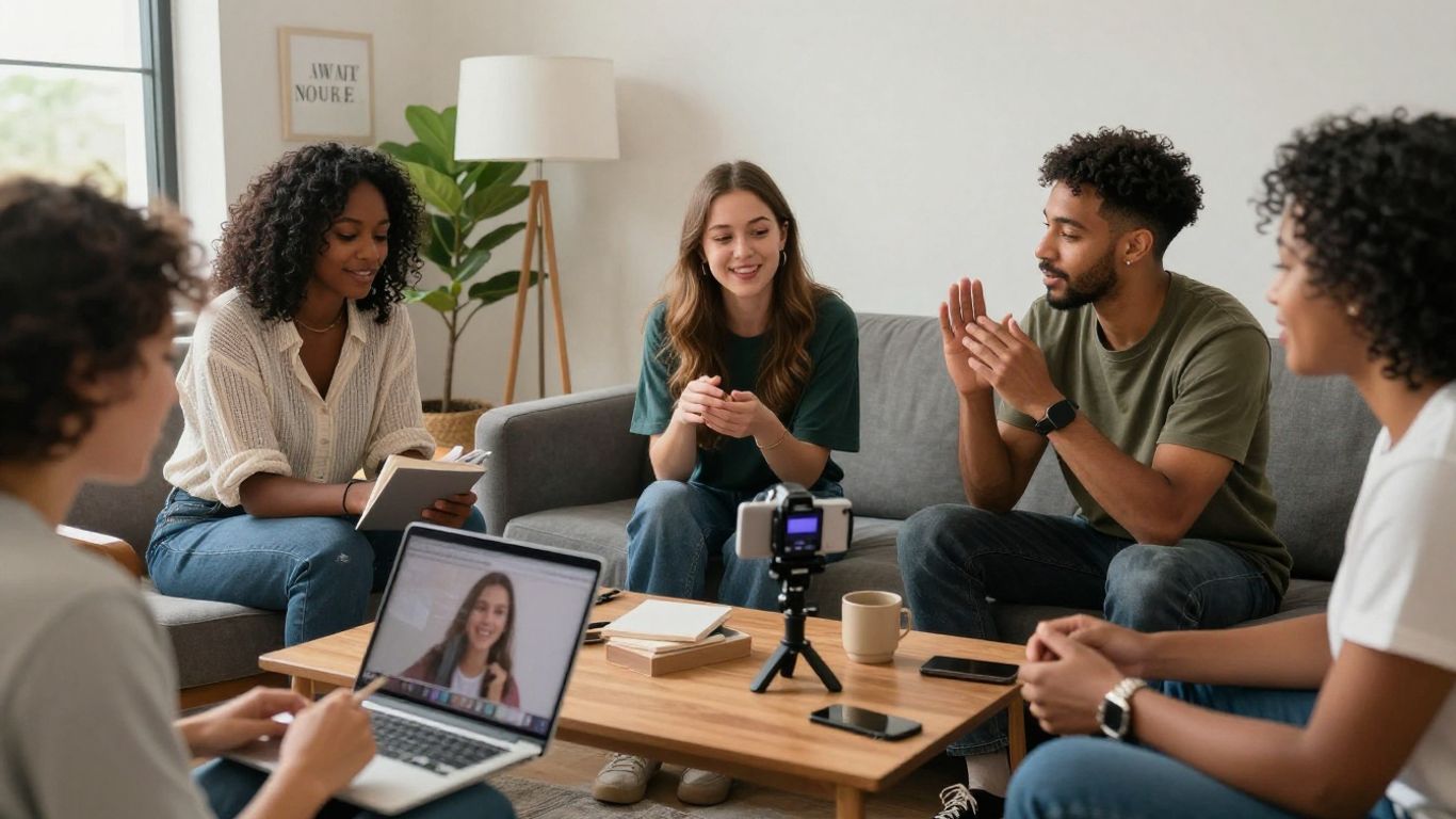 Influencers creating authentic, story-driven content.