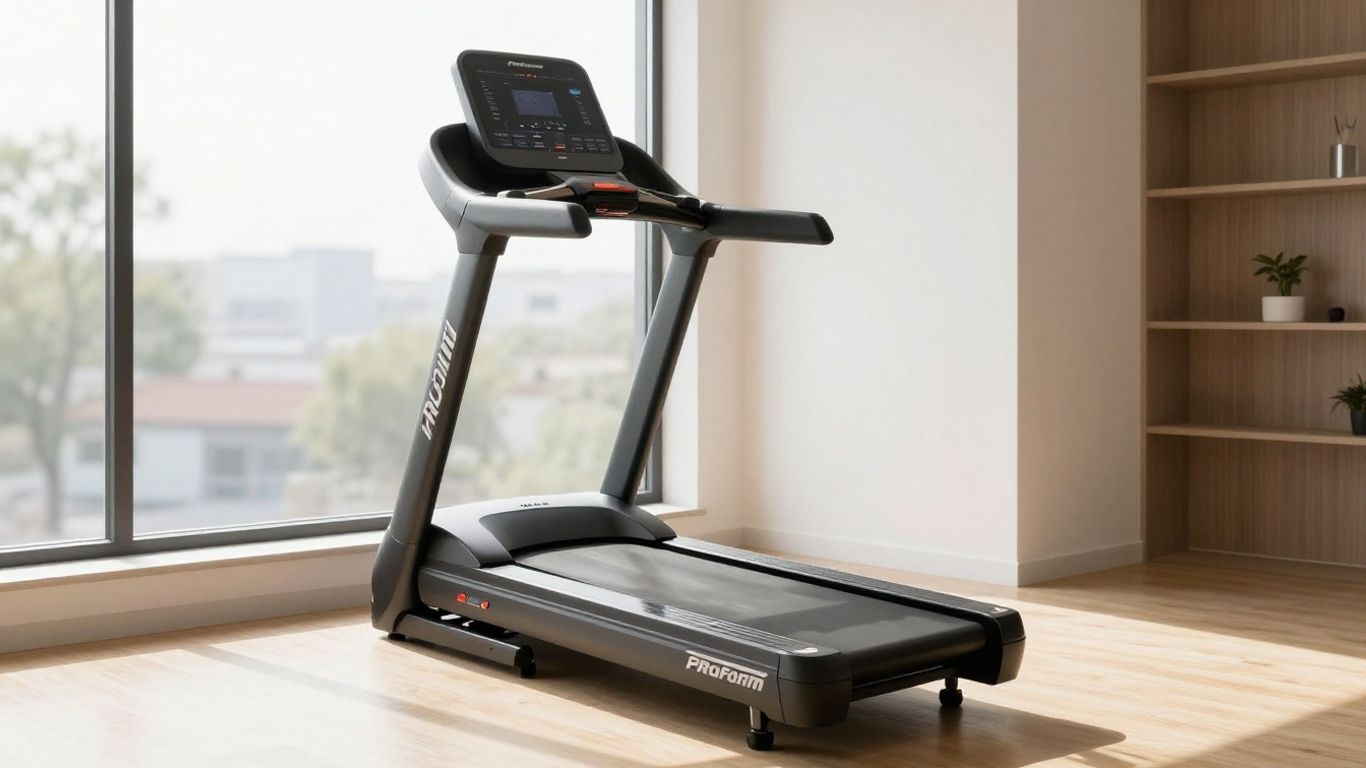 ProForm Carbon T14 treadmill in a home gym.