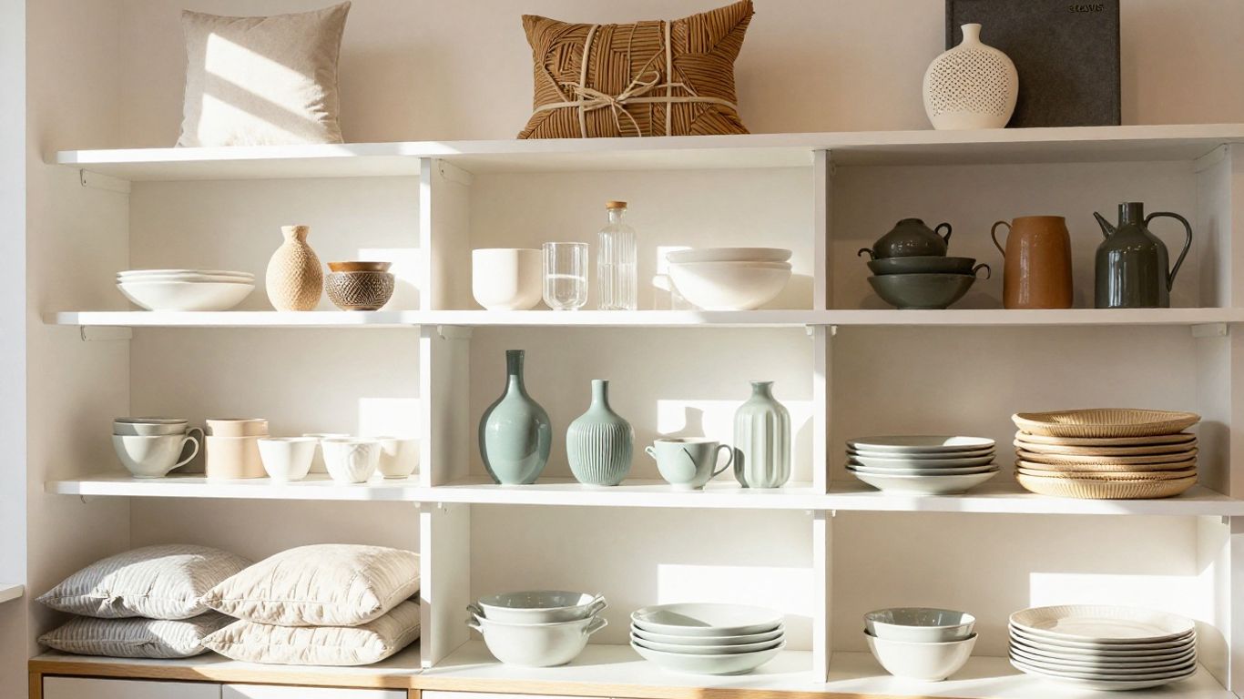 John Lewis store interior with homeware displays