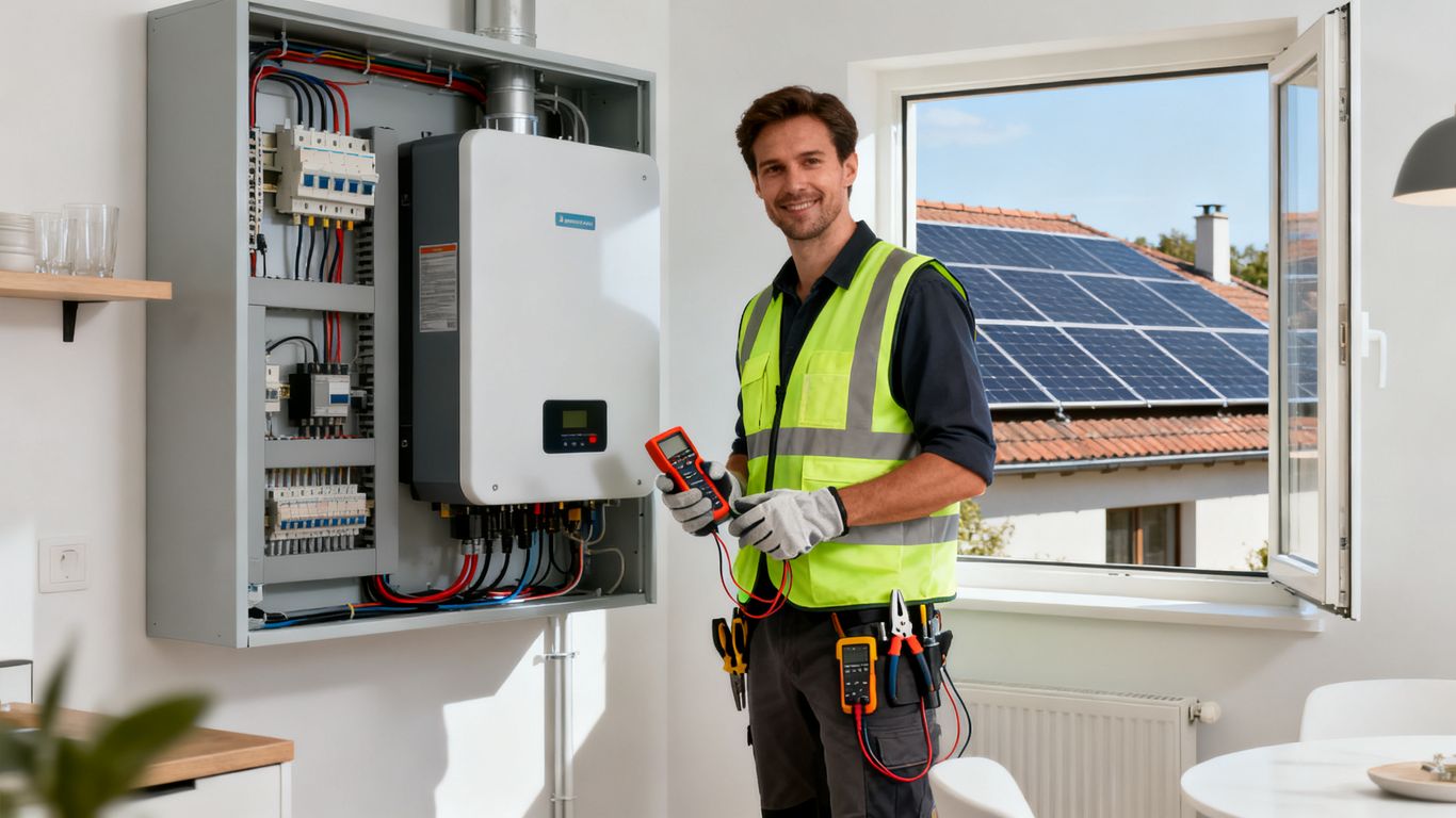 Onduleur photovoltaïque dans une installation résidentielle