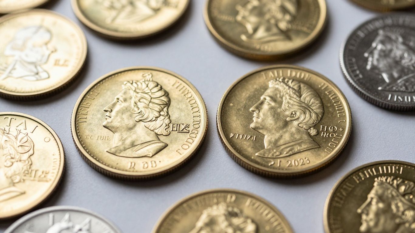 Two cent coins among bullion at Tampa coin exchange