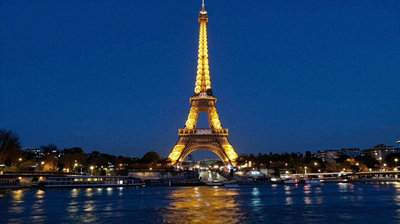 Paysage nocturne de Paris