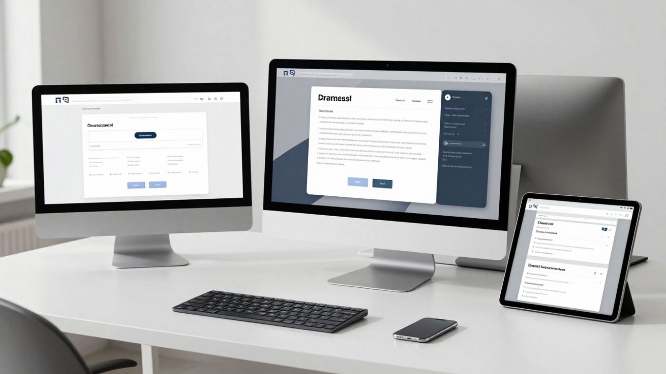 Designer testing layouts across multiple devices