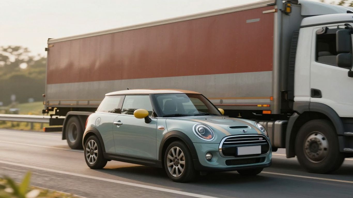 Mini Cooper car being shipped nationwide to Perth.