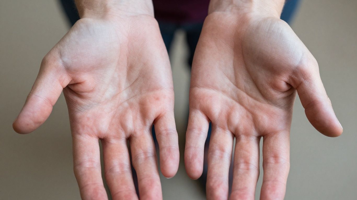 Hands illustrating differences between Raynaud's and neuropathy.
