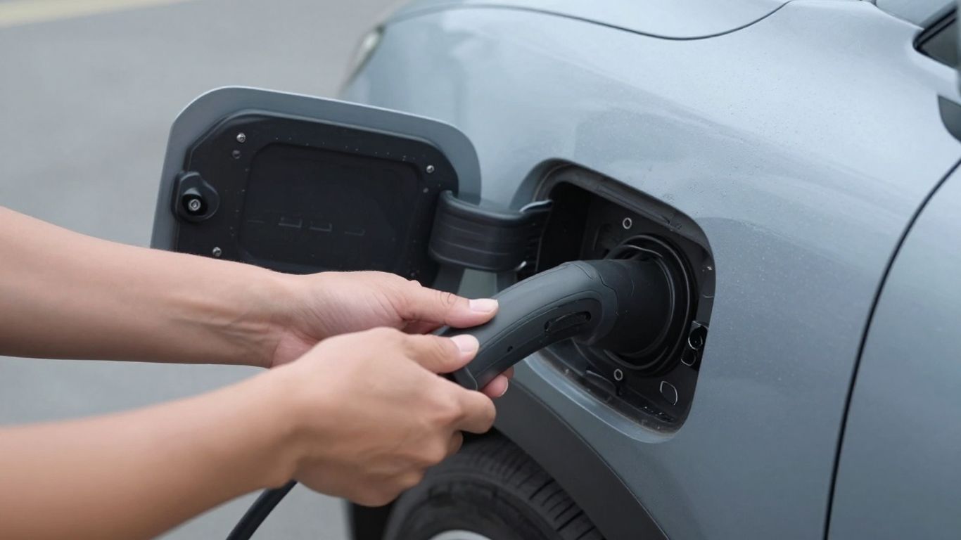 Instalación de una toma de carga para coche eléctrico.