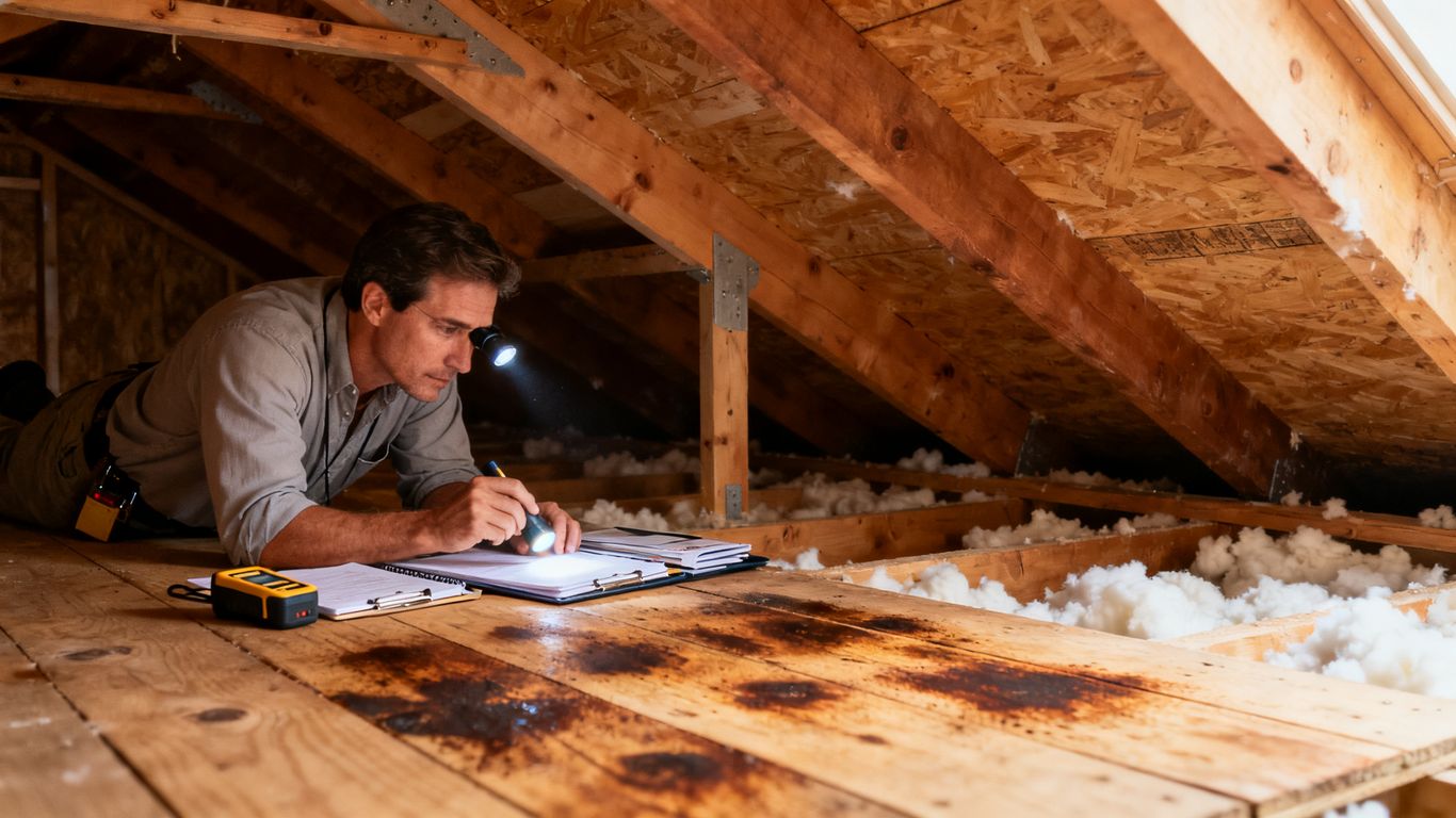 Roof inspection documentation and structural assessment