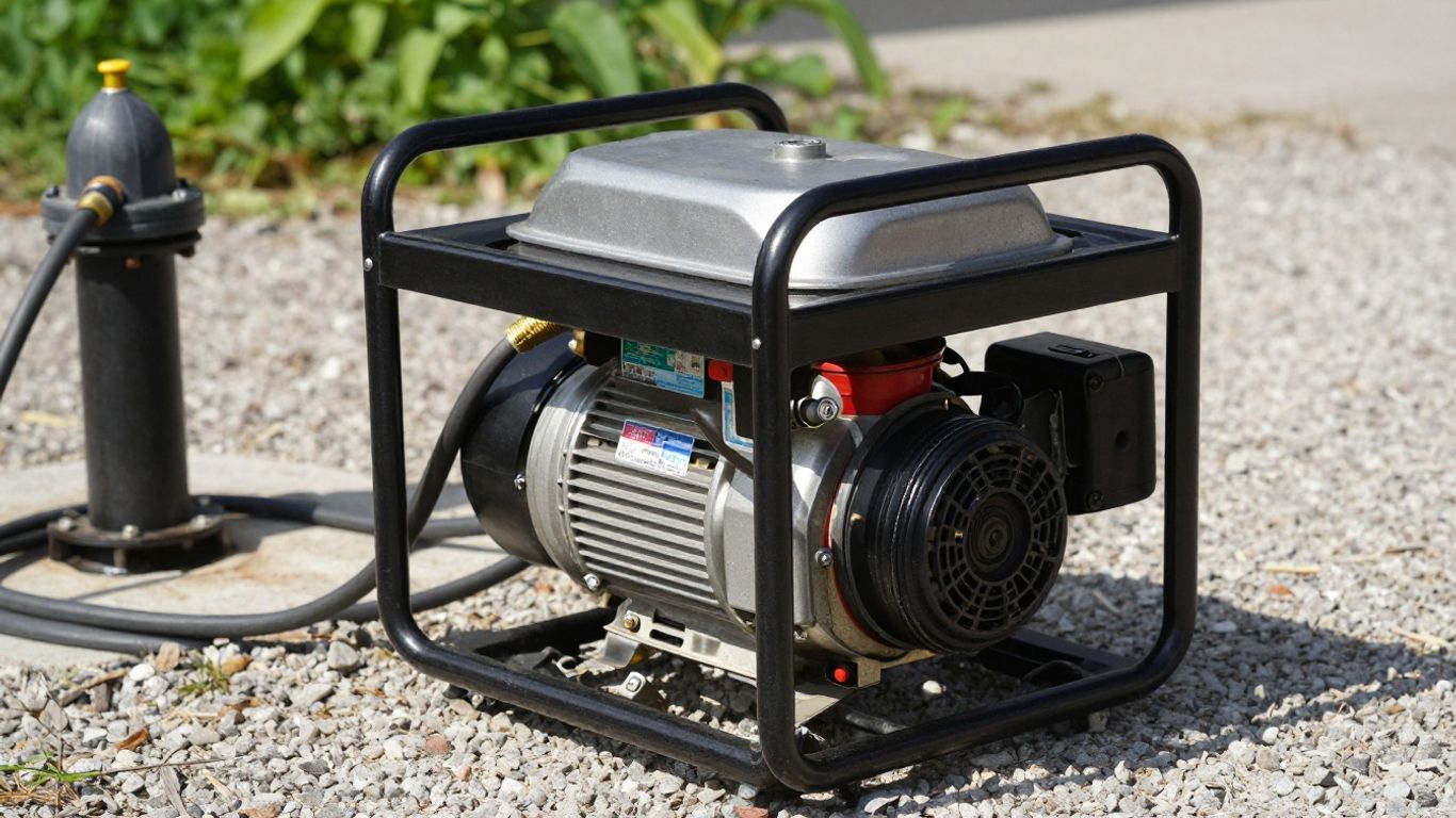 Well pump connected to a backup generator