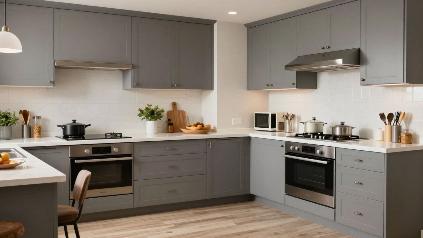 Before and after kitchen countertop transformation