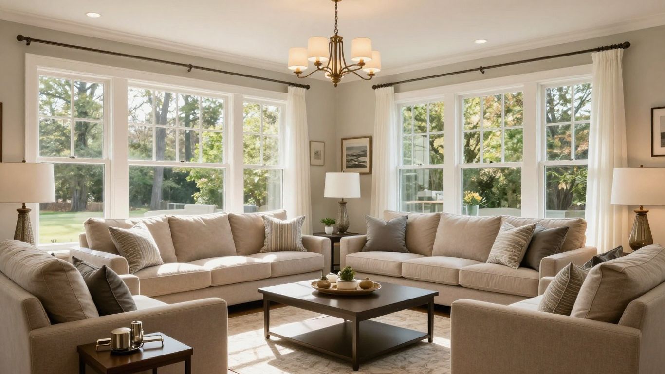 Dacula, Georgia whole home renovation living room.