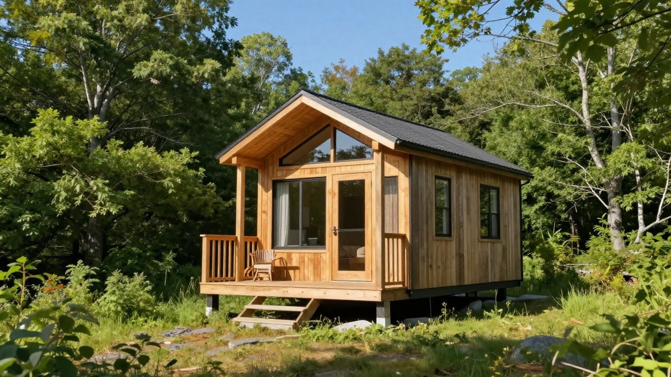 Maine tiny home in a scenic natural setting.